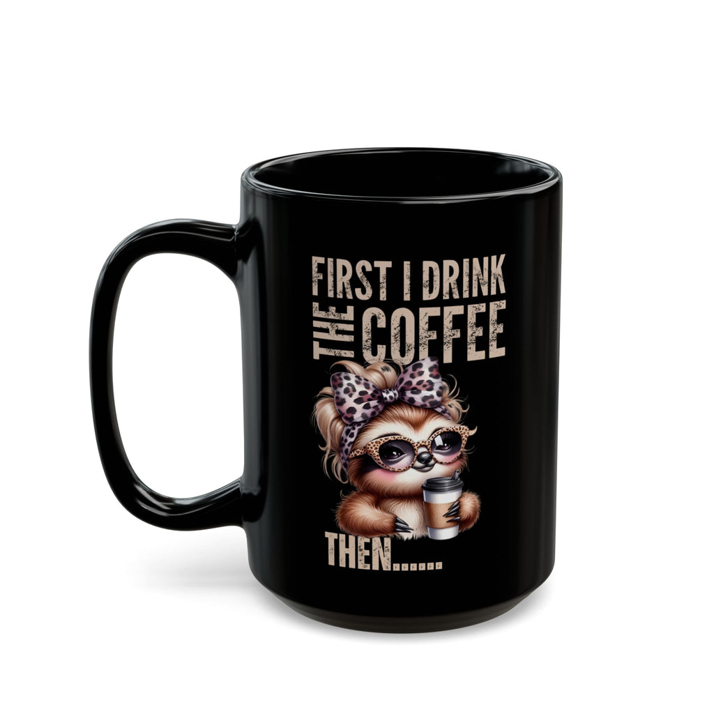 Fun Sloth Design Large Coffee Mug, Cute Animal Lover Gift, Coffee Lover Gift