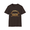 Caffeinated OCD Soft Style T-Shirt, Coffee Lover Mental Health Tee