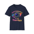 Photography is My Therapy T-Shirt, Photography Lover Apparel