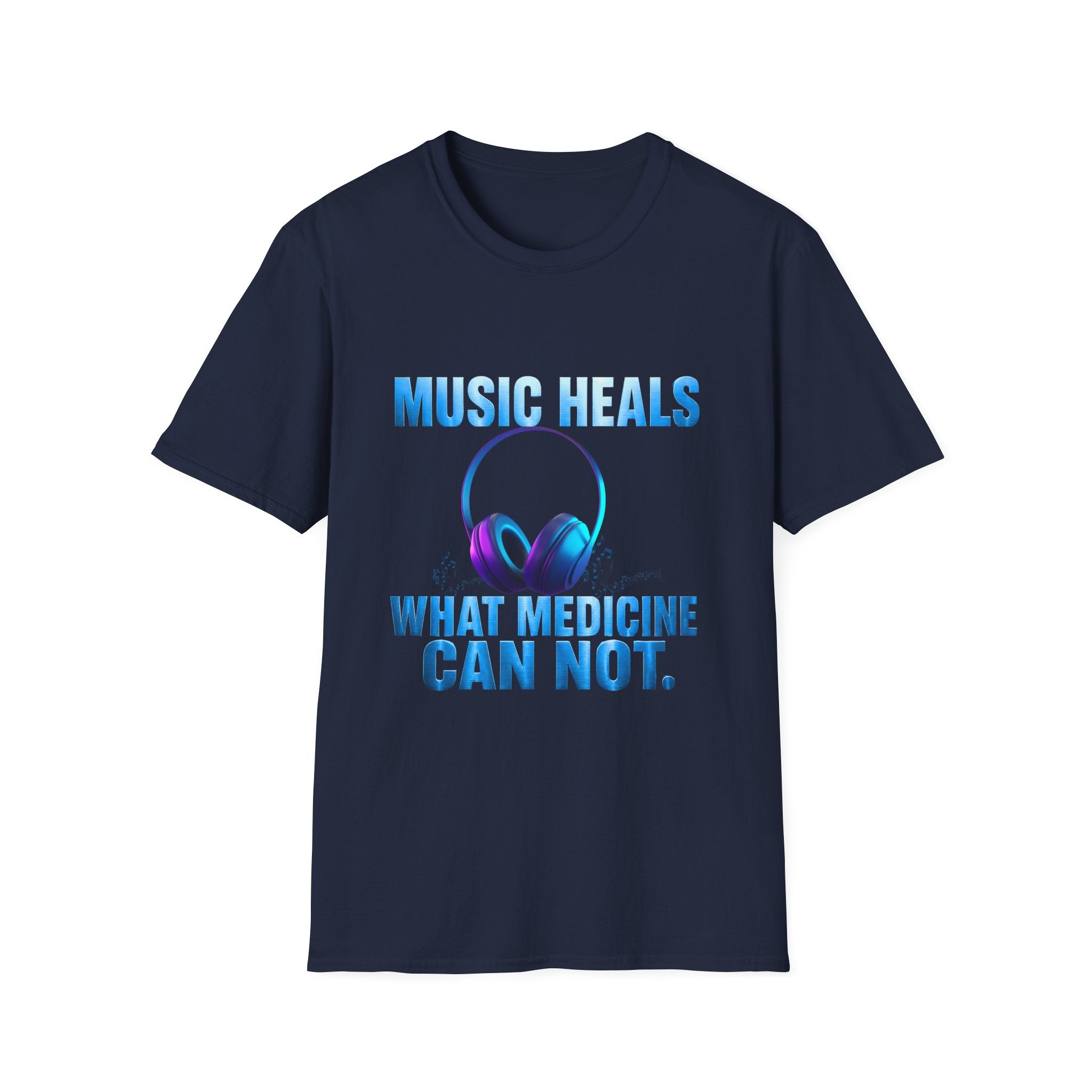 Music Heals what Medicine Can't T- Shirt, Inspirational Music Therapy Tee