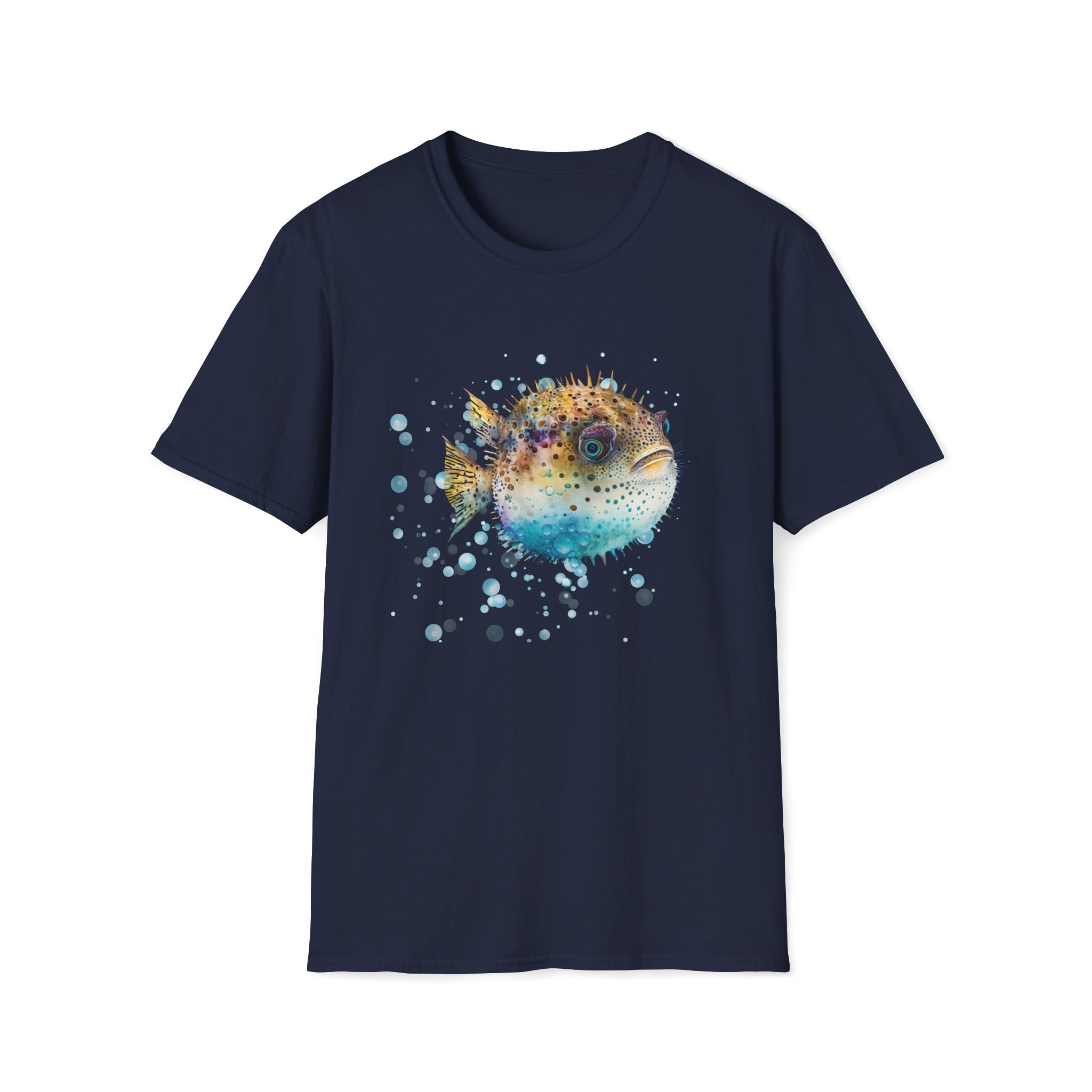 Graphic Puffer Fish Unisex T-Shirt