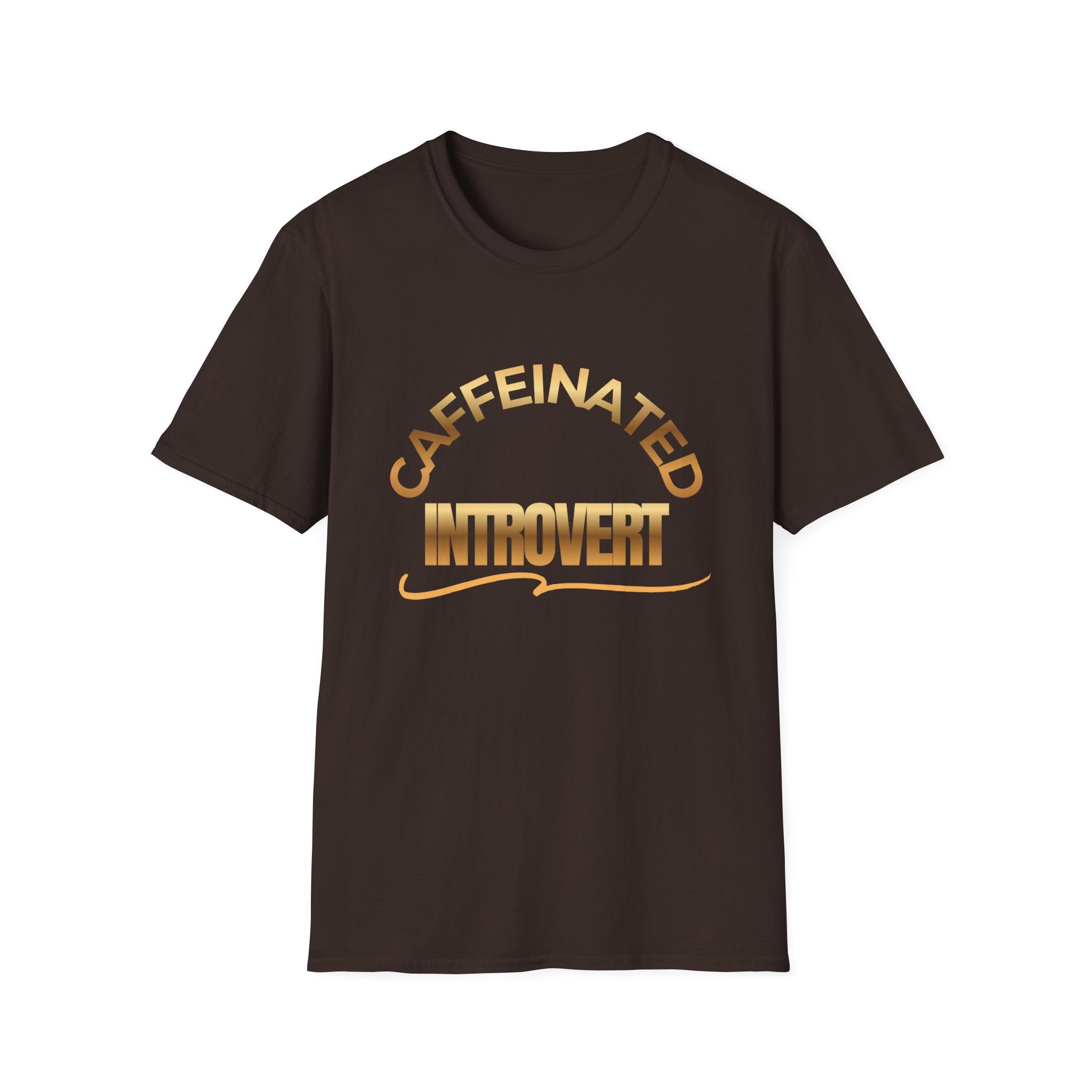 Caffeinated Introvert Soft Style T-Shirt, Funny Mental Health T-Shirt
